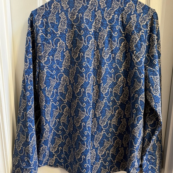 Lilly Pulitzer Leona Zip Up Jacket Women’s XL Navy Pockets Stretch UPF 50+ Comfy - Picture 2 of 10